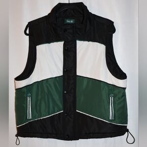Fore All Jackie Moon Chevron Green Vest. Large. New.